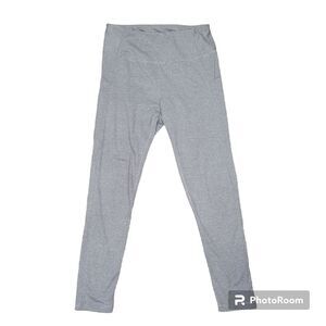 Danskin micro stripe leggings gray white size medium